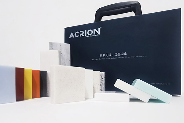 Acrion solid surface color swatch box